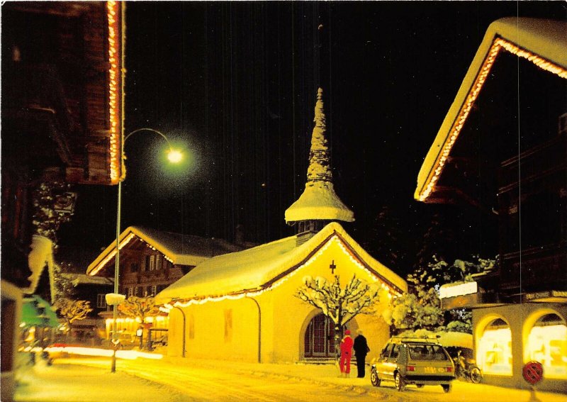 us8270 st niklaus kapelle festbeleuchtung gstaad  switzerland