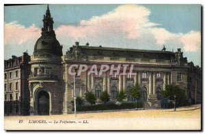 Old Postcard Limoges La Prefecture