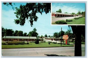 Pittsfield Illinois IL Postcard Green Acres Motel Roadside c1950's Vintage