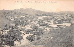 MILITARY AERIAL VIEW NOUMEA NEW CALEDONIA OCEANIA POSTCARD (c. 1910)