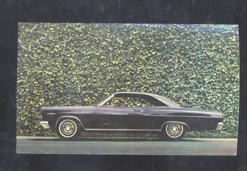 1966 MERCURY COMET CLINTON IOWA VINTAGE CAR DEALER ADVERTISING POSTCARD