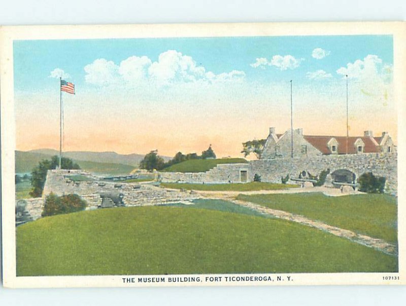 W-border MILITARY SCENE Fort Ticonderoga New York NY AF8587