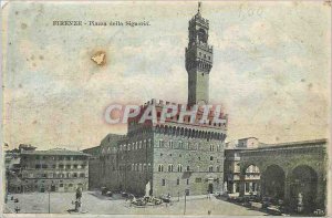 Old Postcard Firenze Piazza della Signeria