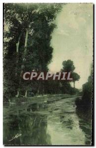 Marais Poitevin Old Postcard Arcais Canal of Taillee