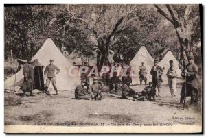 Old Postcard Militaria Alpine Hunters Camp St Veran Cagnes A corner of the ca...