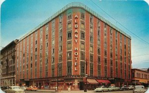 Autos The Albany Hotel Denver Colorado roadside Dexter Sanborn Postcard 21-1325