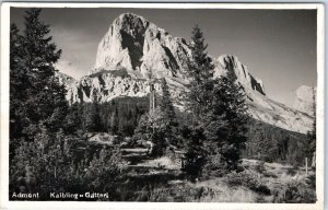 c1930s Admont, Austria RPPC Kalbling Gatterl Dolomites Alps +Gasthaus Stamp A337