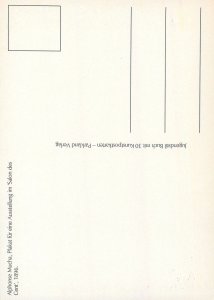 JUGENDSTIL modern postcard Alphonse Mucha Salon des Cent 1896 Paris exposition