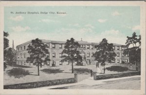 Postcard St Anthony Hospital Dodge City Kansas KS