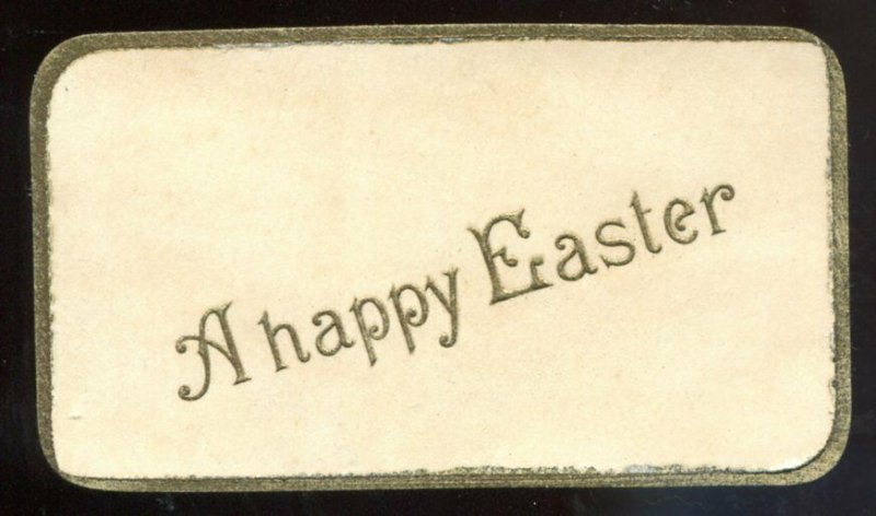 4112 - EASTER 1910s Embroidered Silk Postcard & Insert. Cross Eggs Flowers