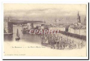 La Rochelle Old Postcard The harbor at high tide