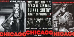 Chicago The Musical 5000 Performance 3x Theatre Postcard s