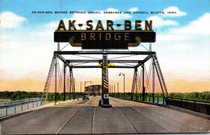 Iowa Council Ak-Sar-Ben Bridge 1947 Curteich