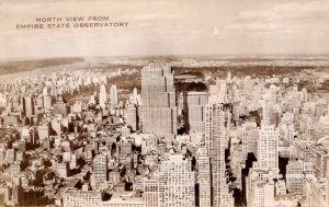 New York City North View From Empire State Observatory Real Photo