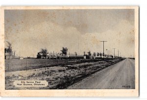 Guymon Oklahoma OK Postcard 1915-1930 City Service Plant