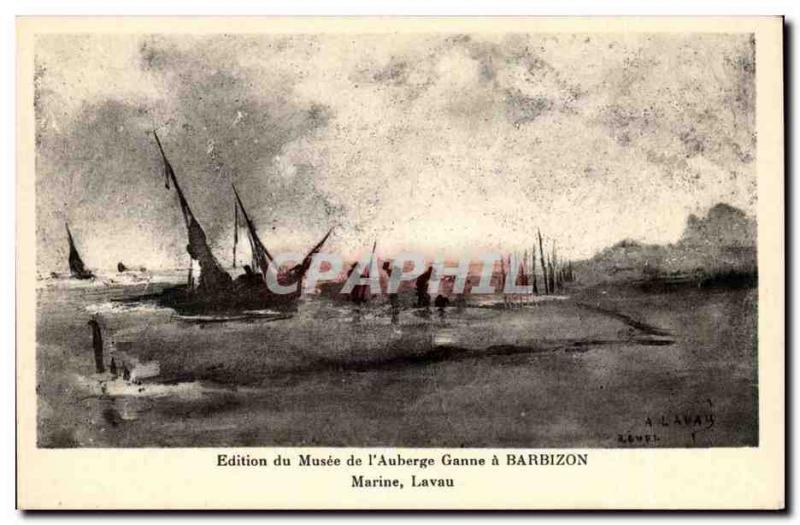 Barbizon - Museum of & # 39Auberge Ganne - Marine Lavau - Old Postcard