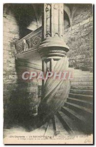 Old Postcard Charente La Rochefoucauld The Main Staircase of the Castle