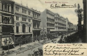 argentina, BUENOS AIRES, Avenida de Mayo (1907) Postcard