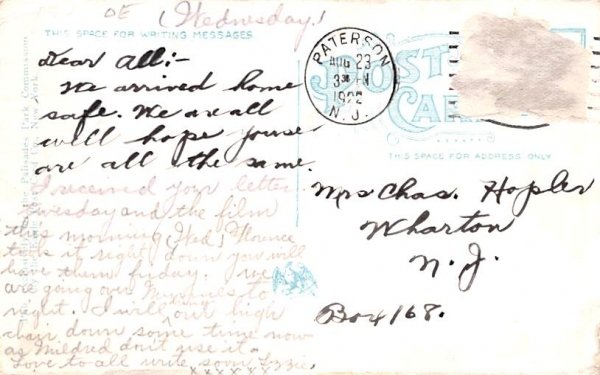 Lake at the Dance Hall Bear Mountain, New York Postcard