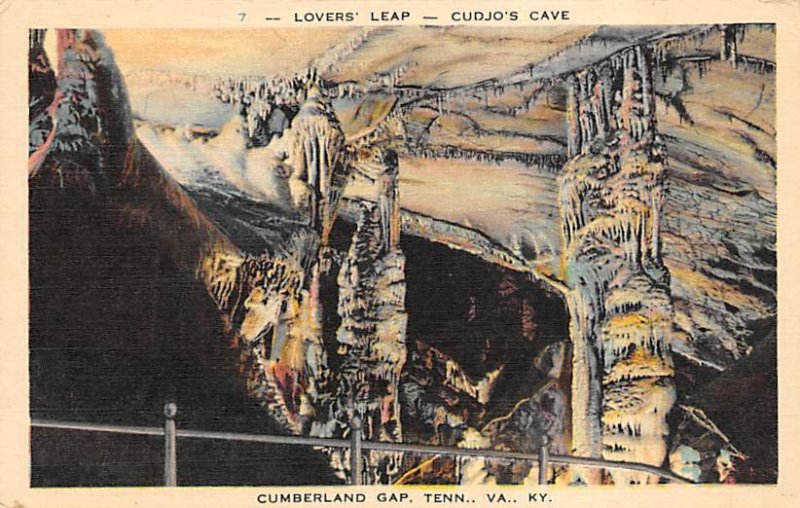 Lover's Leap, Cudjo's Cave Cumberlnd Gap, Tennessee, USA Unused 