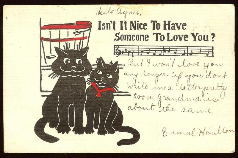 Whimiscal Cats by R.L. Wells uncopyrighted, 1907