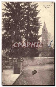 Old Postcard The Church Thodure