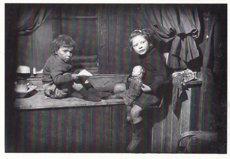 Scottish Poverty in 1940s Wooden Toy Doll Award Winning Real Photo Postcard