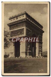 Postcards Old Paris strolling the Arch of Triumph