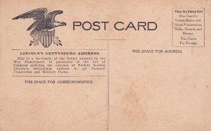 Gettysburg Address Tablet Lincoln National Cemetery Postcard E29