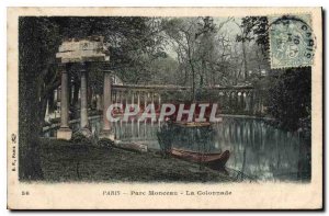 Postcard Old Paris Parc Monceau The Colonnade