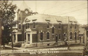 Rock Island Quebec Gov't Bldg c1910 Real Photo Postcard