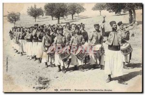Old Postcard Militaria Algeria Riflemen of Music La Nouba