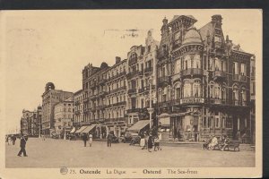 Belgium Postcard - Ostende - La Digue - The Sea Front   RS2478