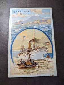 March 1 1905 NDL Bremen Ship Menu Dampfer SS Friedrich der Grosse Lunch Menu