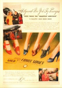 Advertising Gold Red Cross Shoes