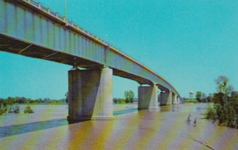 Louisiana Barksdale-Bosier Bridge Connecting Shreveport With Barksdale Air Fo...