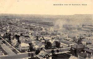 Glenoive Montana Birdseye View Of City Residential Antique Postcard K15703