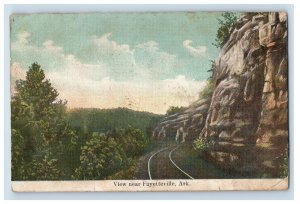 C.1910 View On Railroad Near Fayetteville, Ark. Postcard F103E