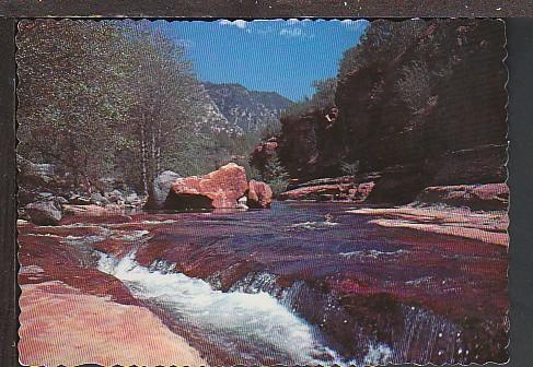 Slide Rock Oak Creek Canyon AZ Postcard BIN 