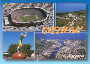 Green Bay Wisconsin Stadium Lambeau Field Hall of Fame Football  Postcard # 8615