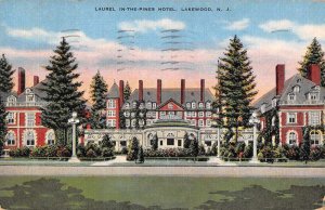 Lakewood New Jersey Laurel In-The-Pines Hotel Vintage Postcard AA13786