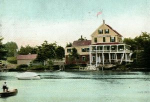 C.1910 New Meadows Inn, Maine. Vintage Postcard P87