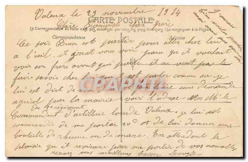 Old Postcard Valencia Cathedral Place des Ormeaux