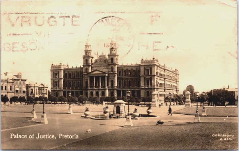 South Africa Pretoria Palace of Justice Vintage RPPC C108