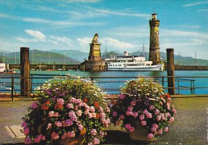 Germany Lindau am Bodensee Hafeneinfahrt