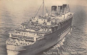 Queen Mary Cunard Line Ship Unused 