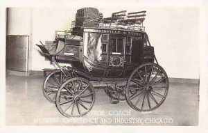 Illinois Chicago Stage Coach Museum Of Science & Industry Real Photo