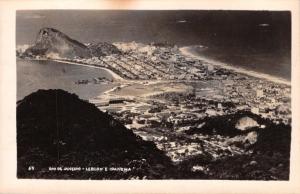 RIO DE JANEIRO BRAZIL~LEBLON e IPANEMA~REAL PHOTO POSTCARD 1930s