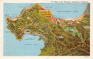 Monterey Peninsula California, USA Unused 