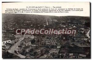 Postcard Old St Julien du Sault Yonne General view